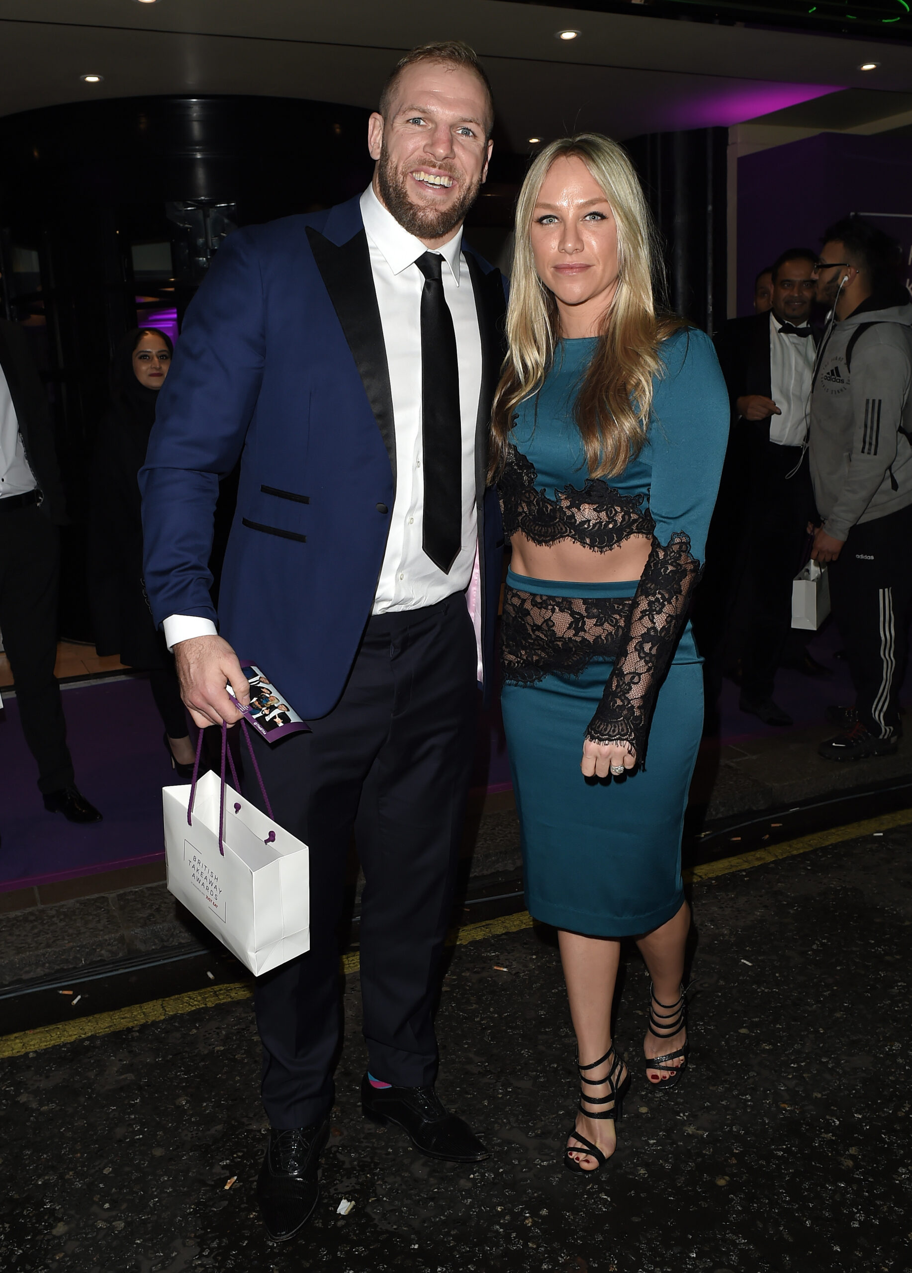 James Haskell and Chloe Madeley in happier times at a party