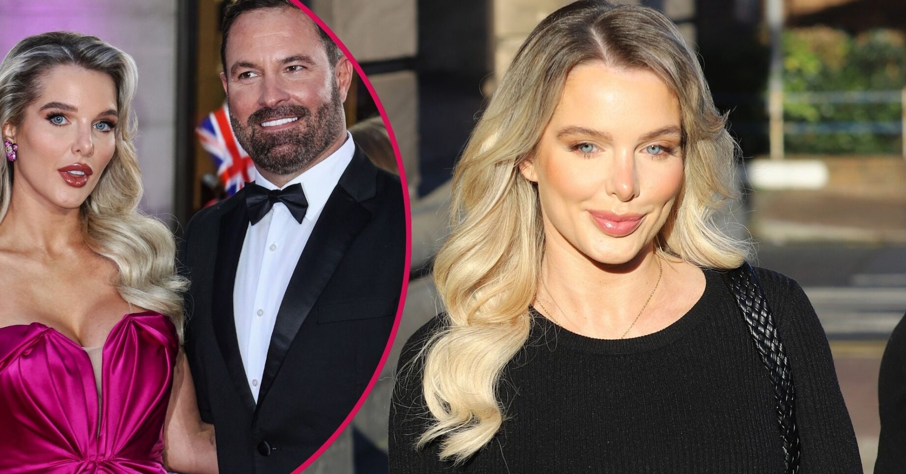 Helen Flanagan and Robbie Talbot on the red carpet / Helen Flanagan smiling