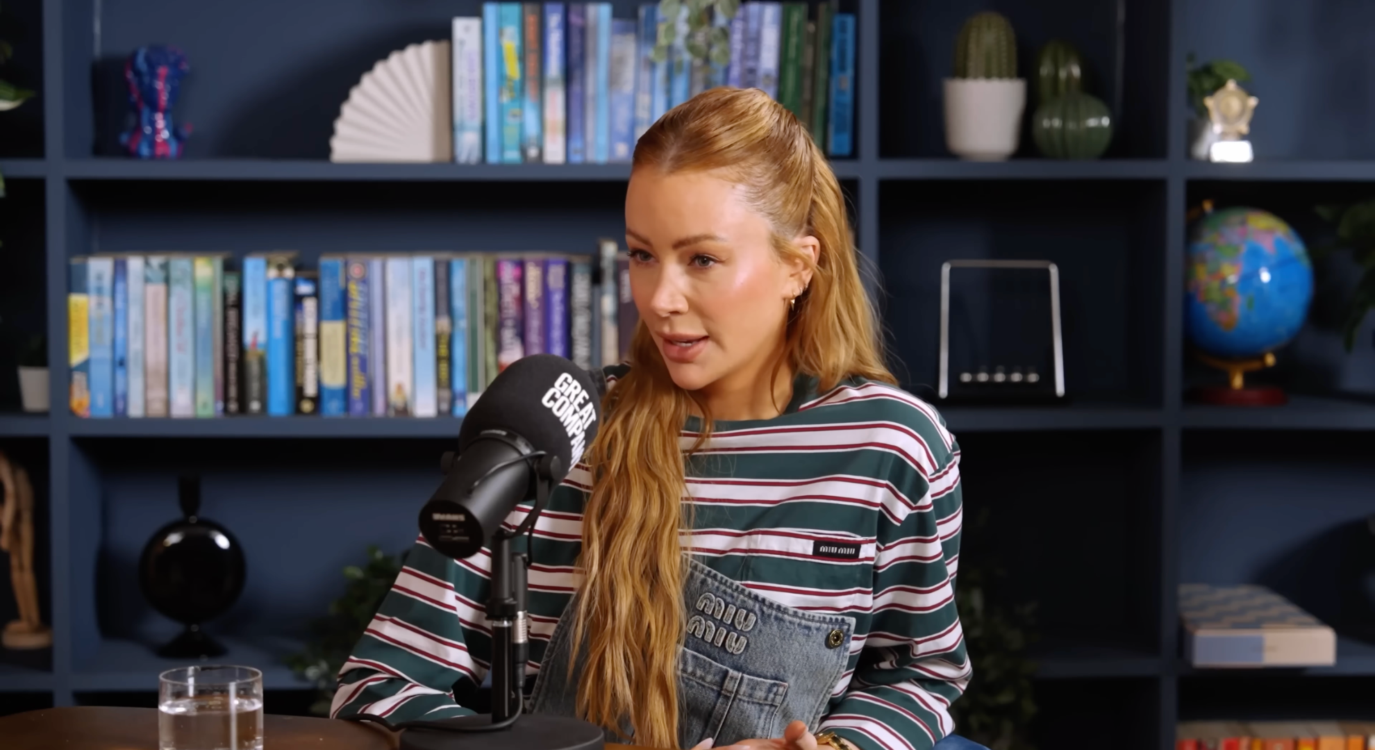 Olivia Attwood on a podcast