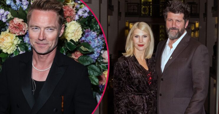 Ronan Keating smiling / Yvonne Connolly and John Conroy together