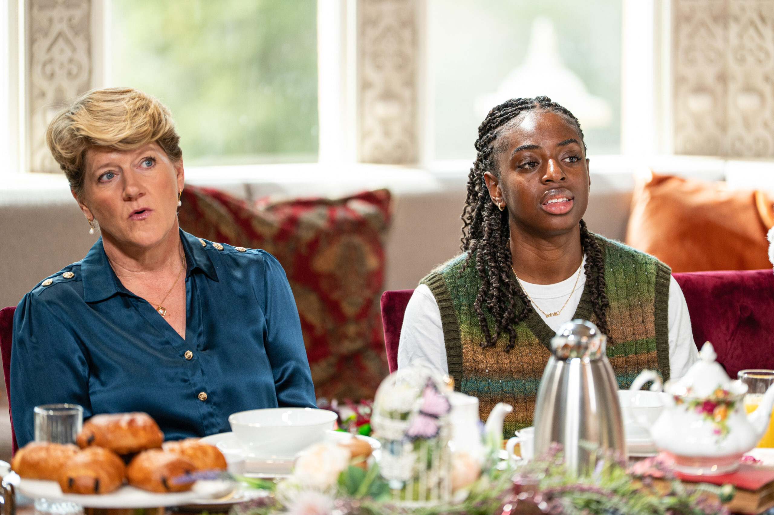 Clare Balding and Cat Burns 