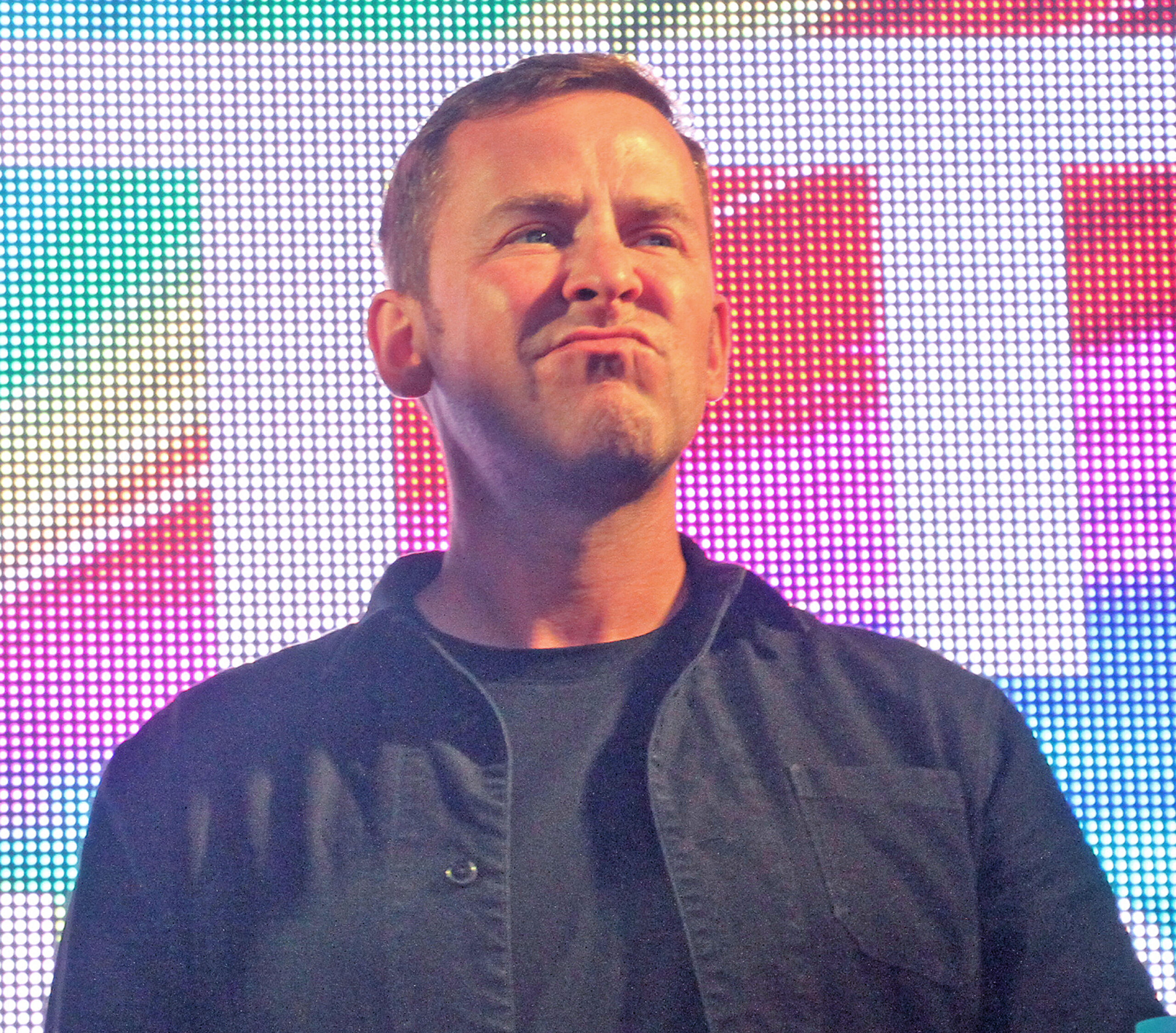 Scott Mills on stage