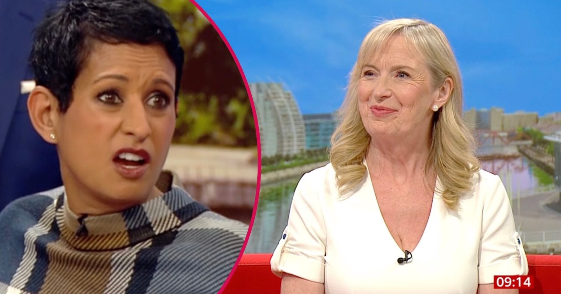Naga Munchetty and Carol Kirkwood on BBC Breakfast