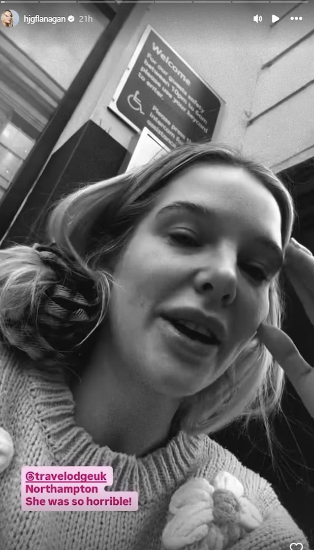 Black and white pic of Helen Flanagan