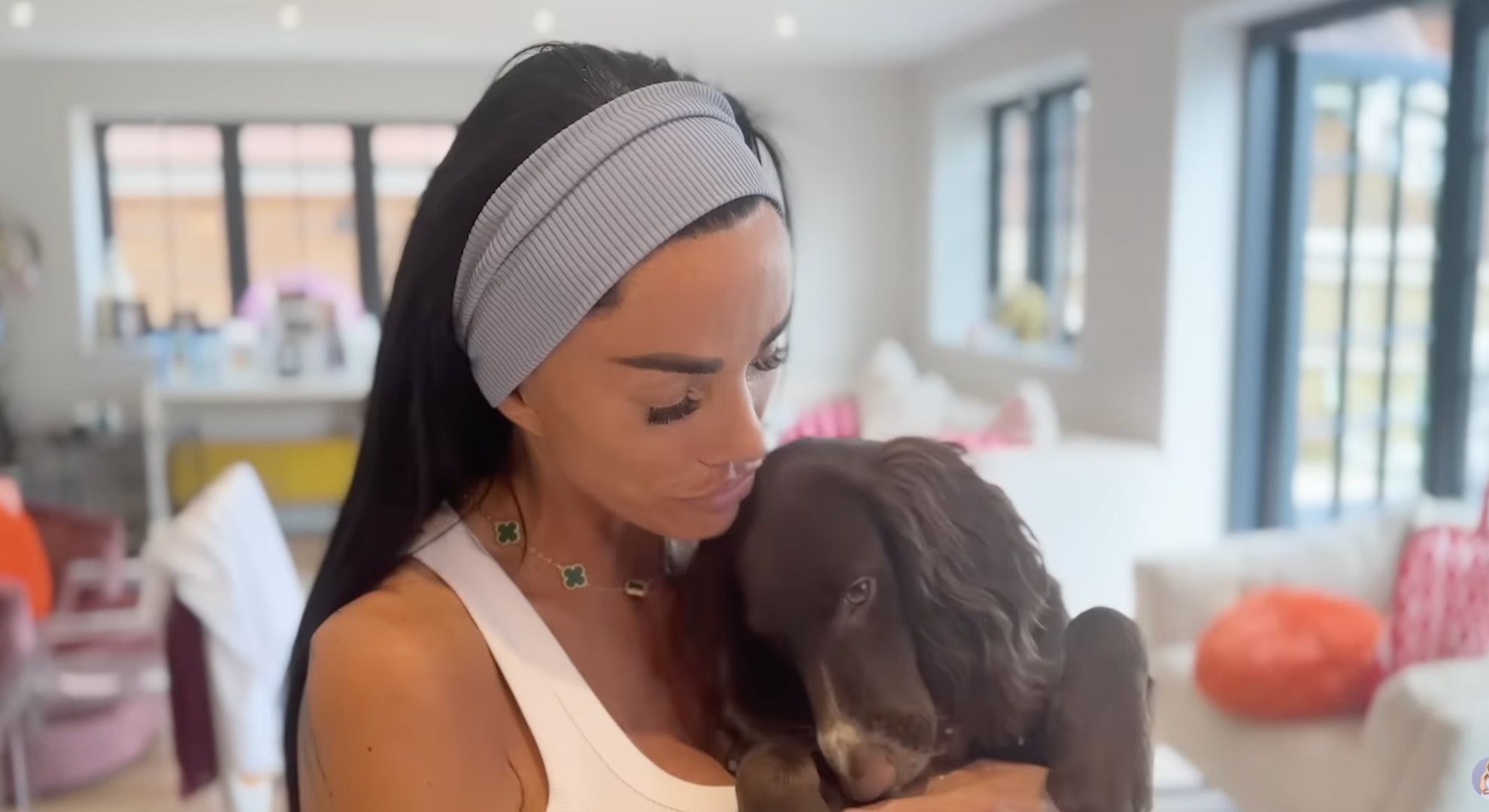 Katie Price and her dog 