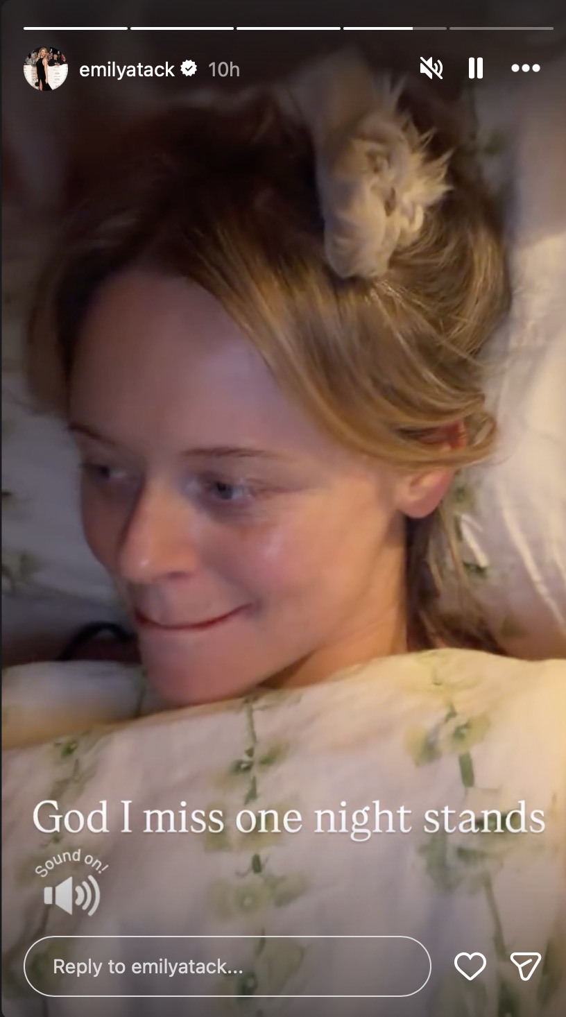 Emily Atack on Instagram Story