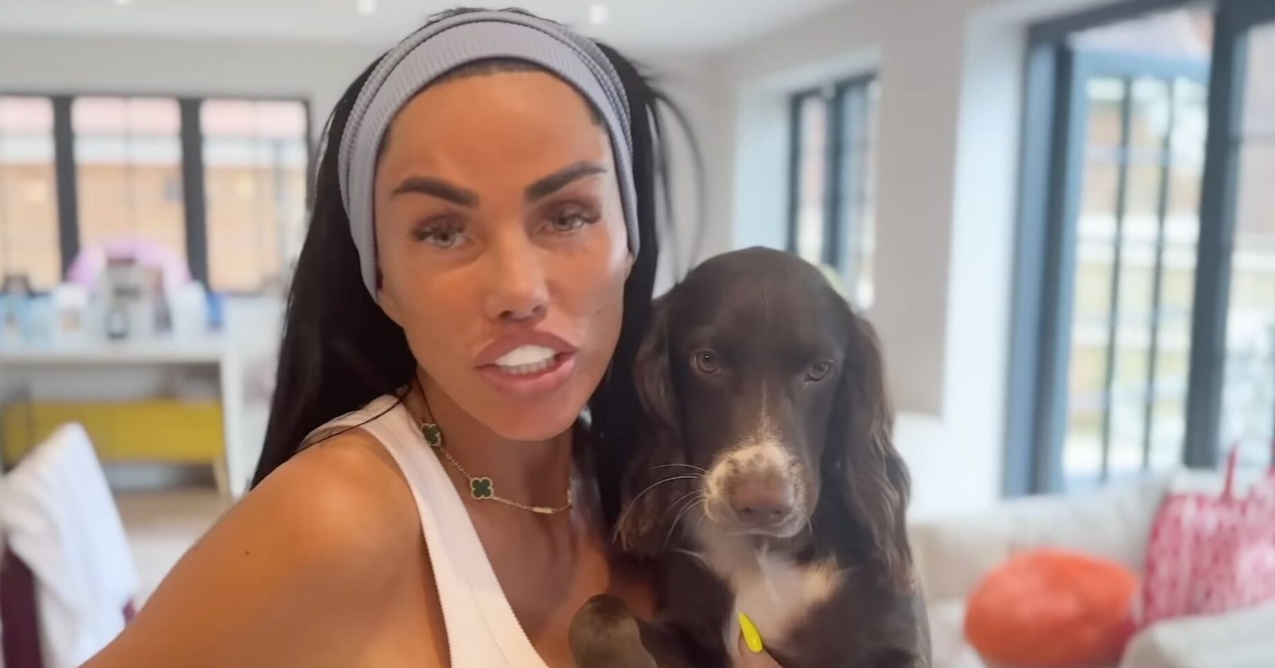 Katie Price and her dog