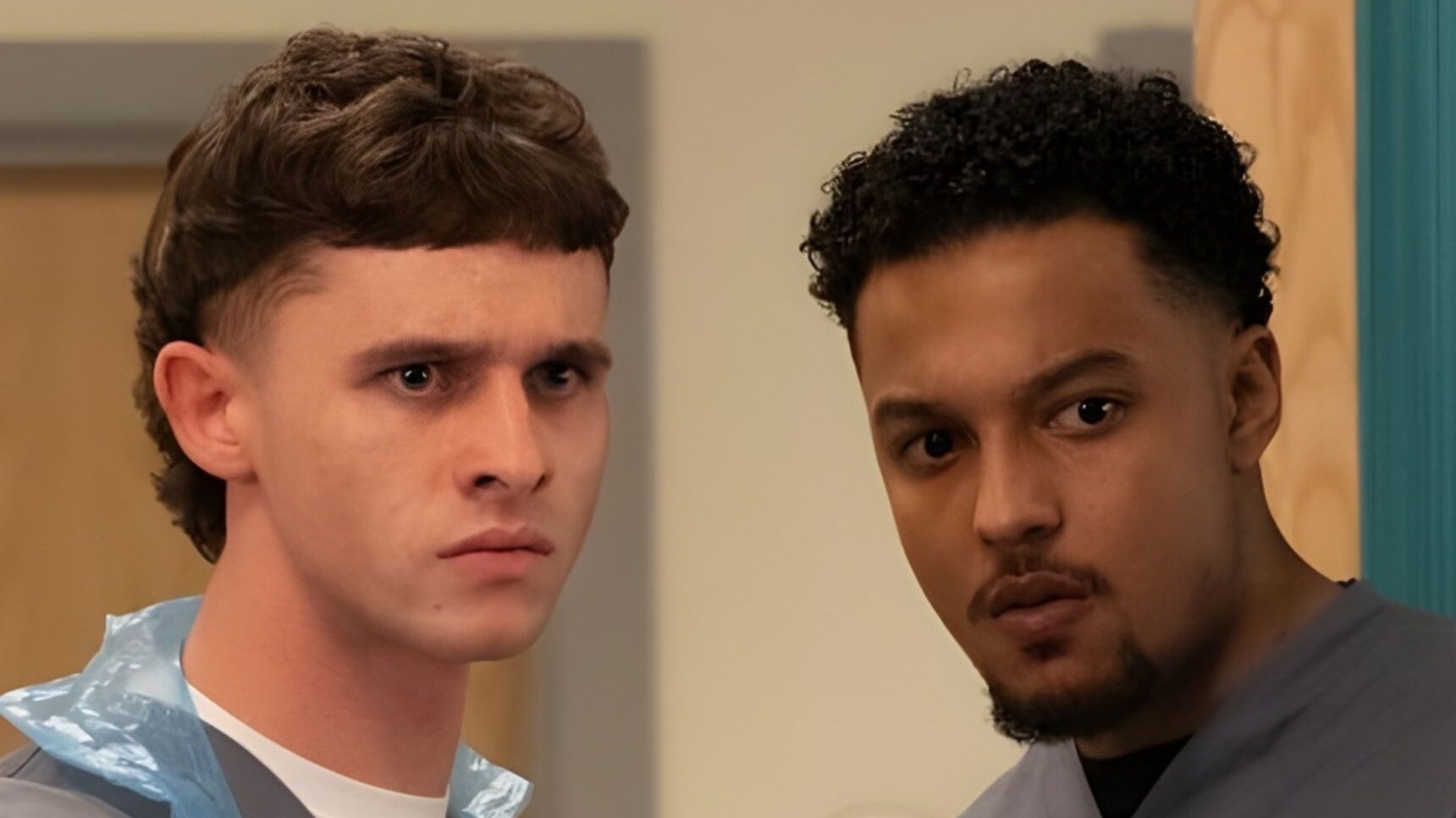 EI pic: Jacob and Richard at the hospital