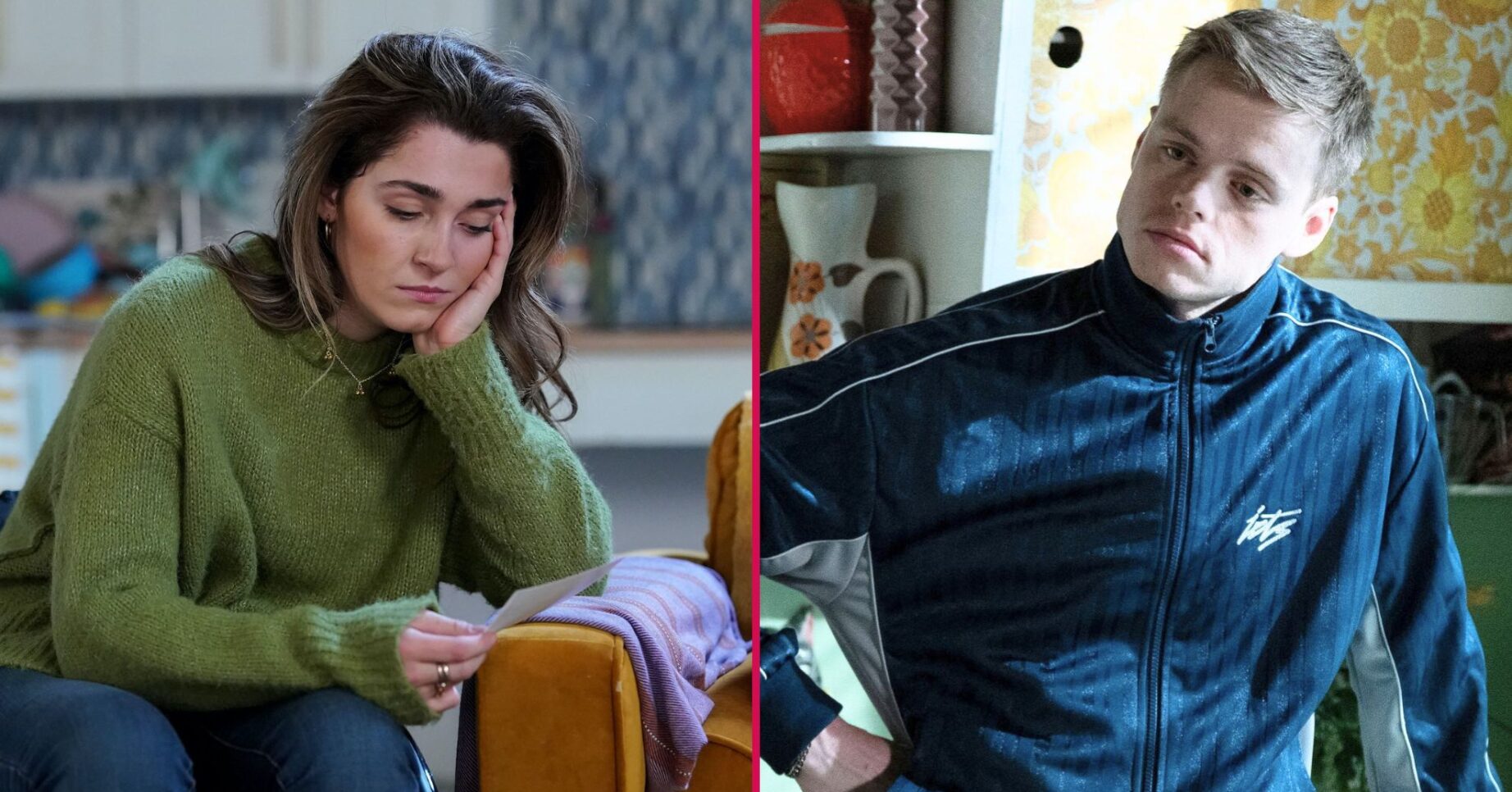 Penny and Oscar split image