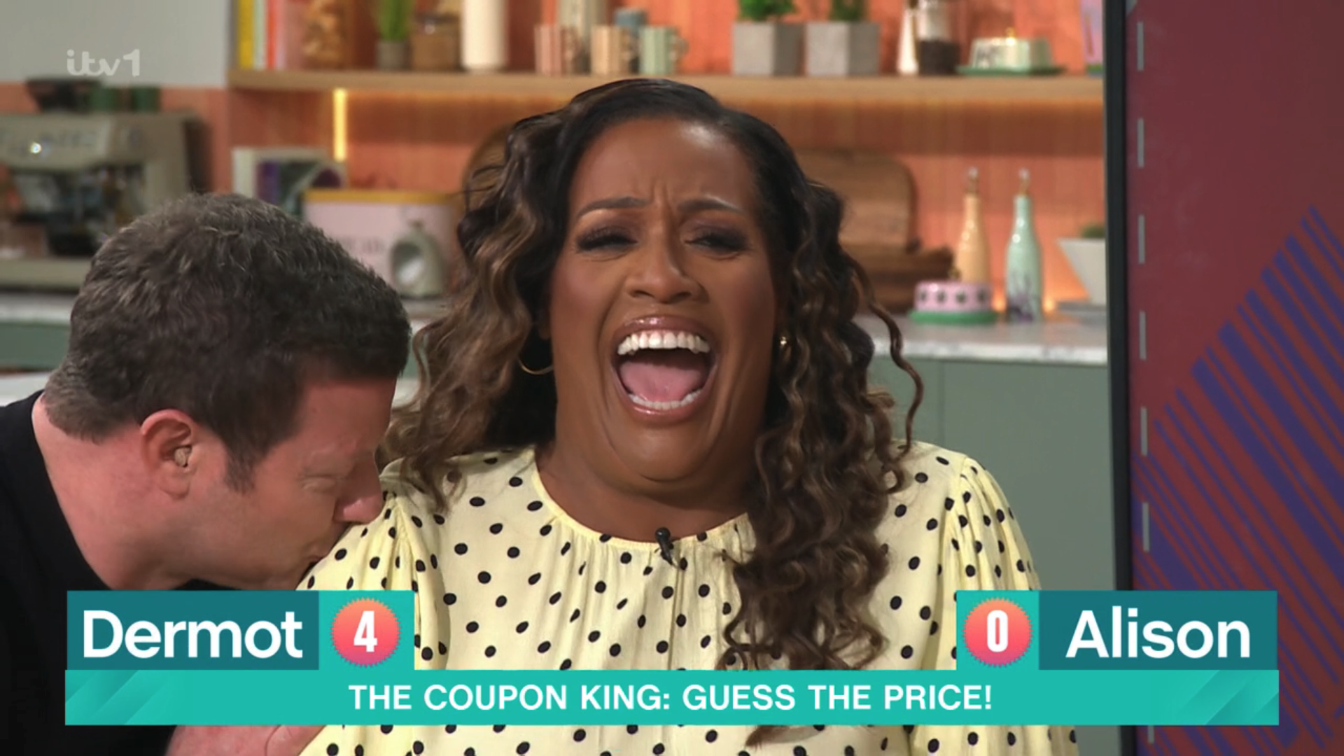 Alison Hammond laughing on This Morning