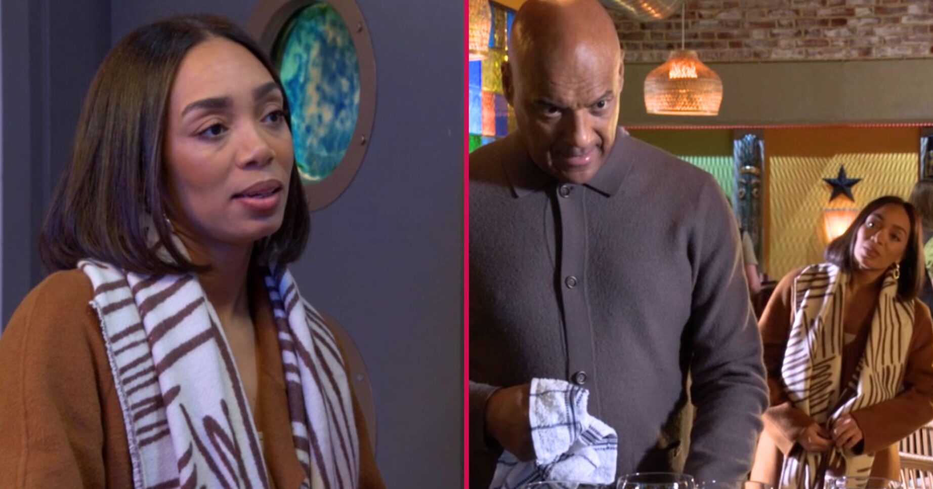 George and Chelsea split image