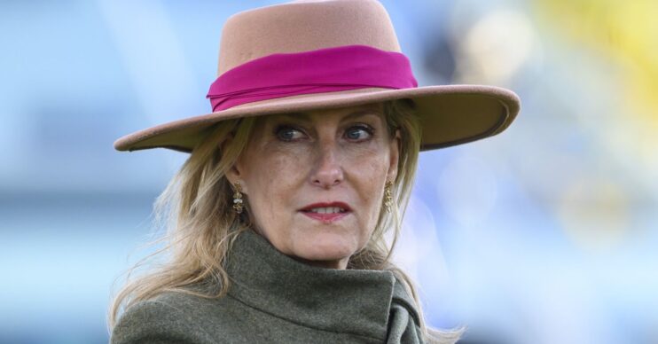 Duchess Sophie looking to the side with hat