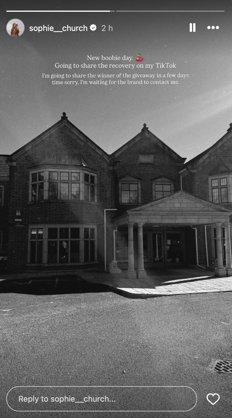 Sophie Quickenden Instagram Story