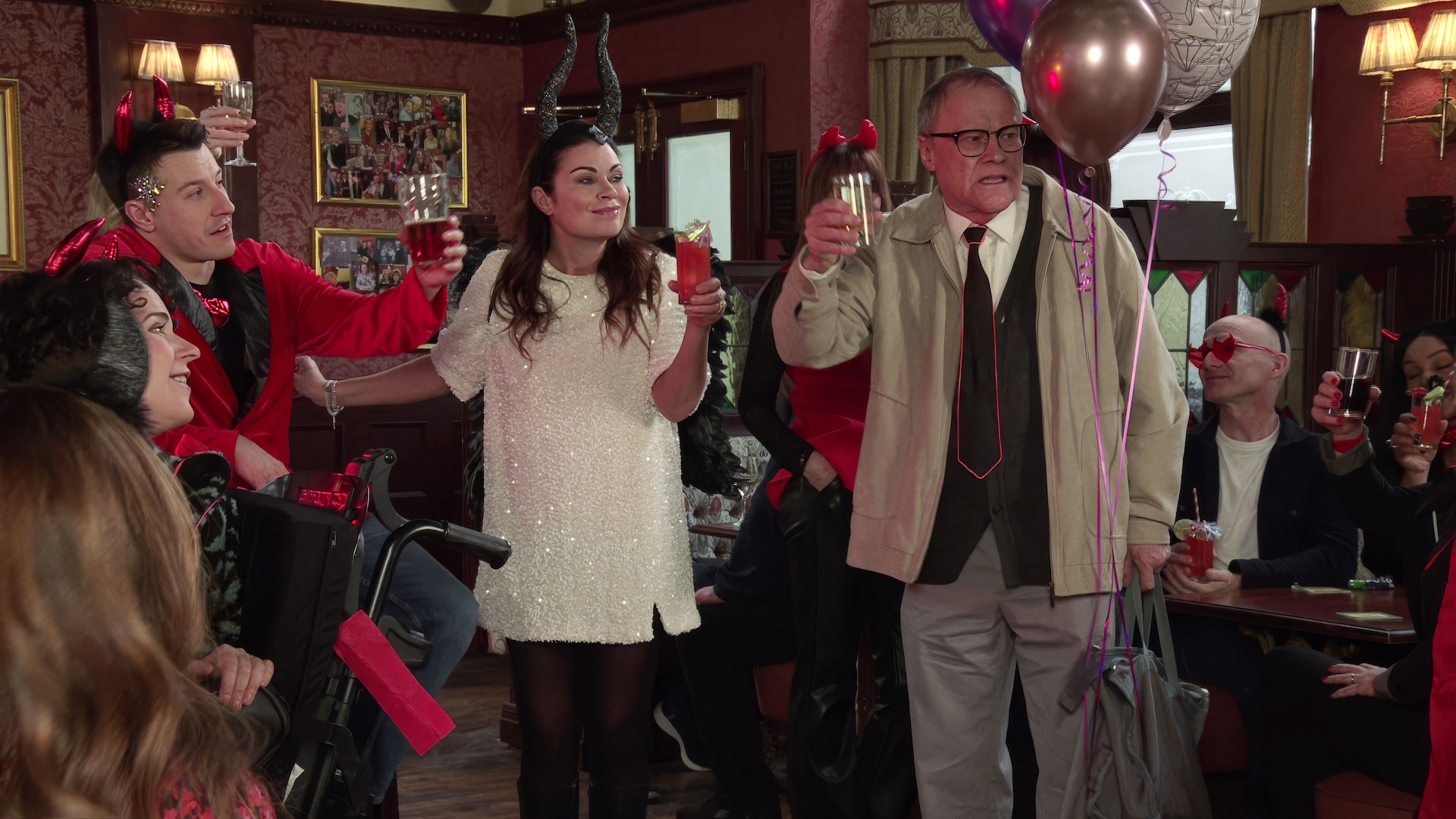 Carla's hen do goes off with a bang (Credit: ITV)