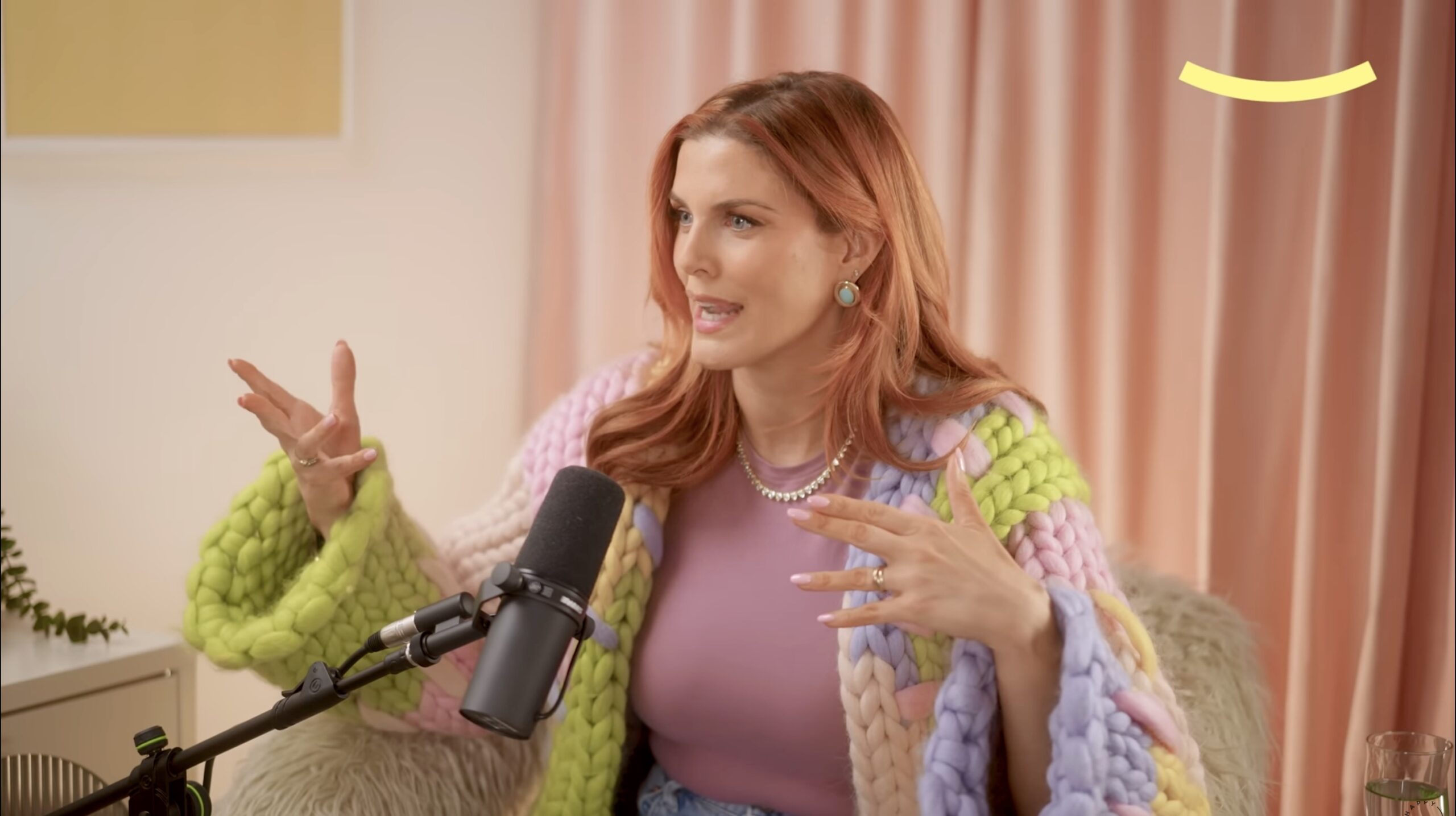 Ashley James talking