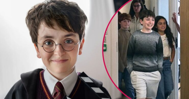 Dominic McLaughlin as Harry Potter and the new golden trio