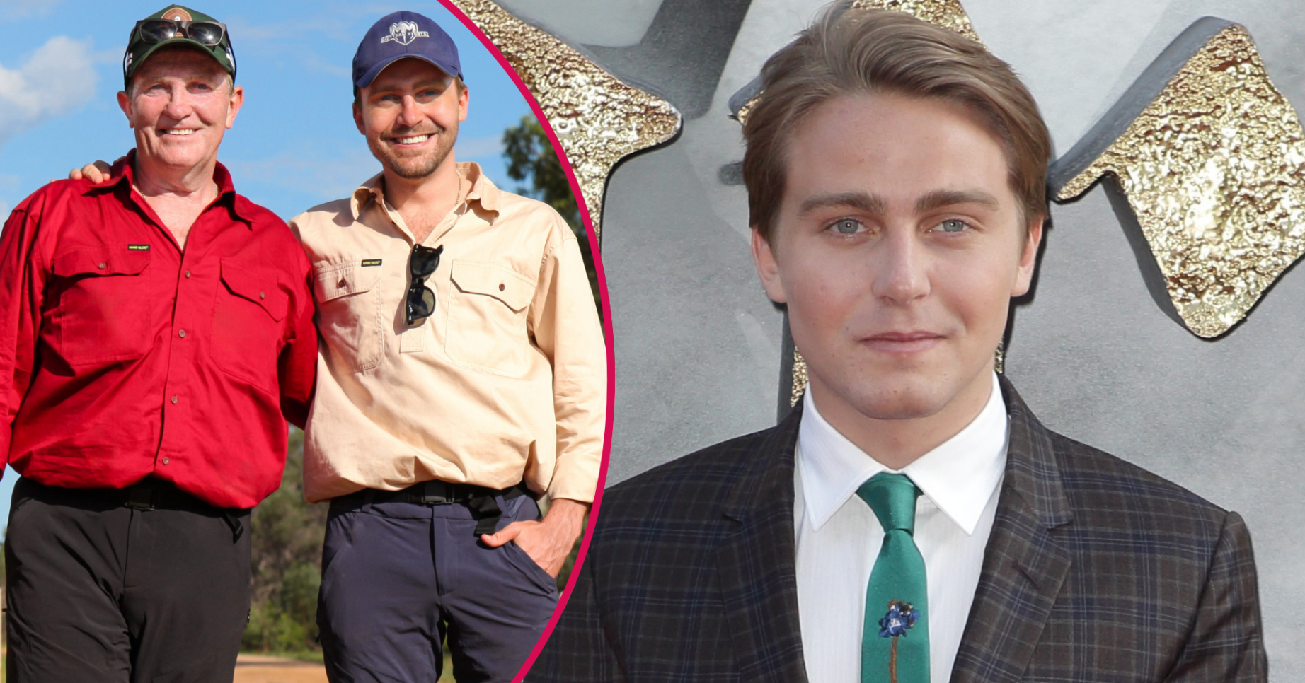 Barney Walsh with dad Bradley on Breaking Dad