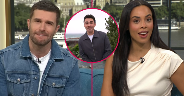 Joel Dommett and Rochelle Humes on This Morning with Joe Baggs