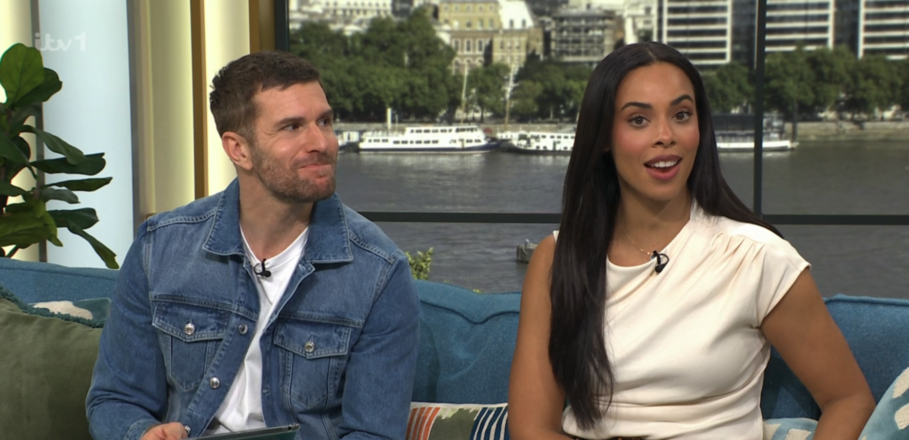 Joel Dommett and Rochelle Humes on This Morning