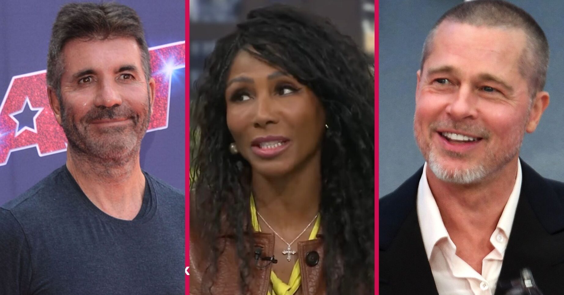 Simon Cowell, Sinitta and Brad Pitt