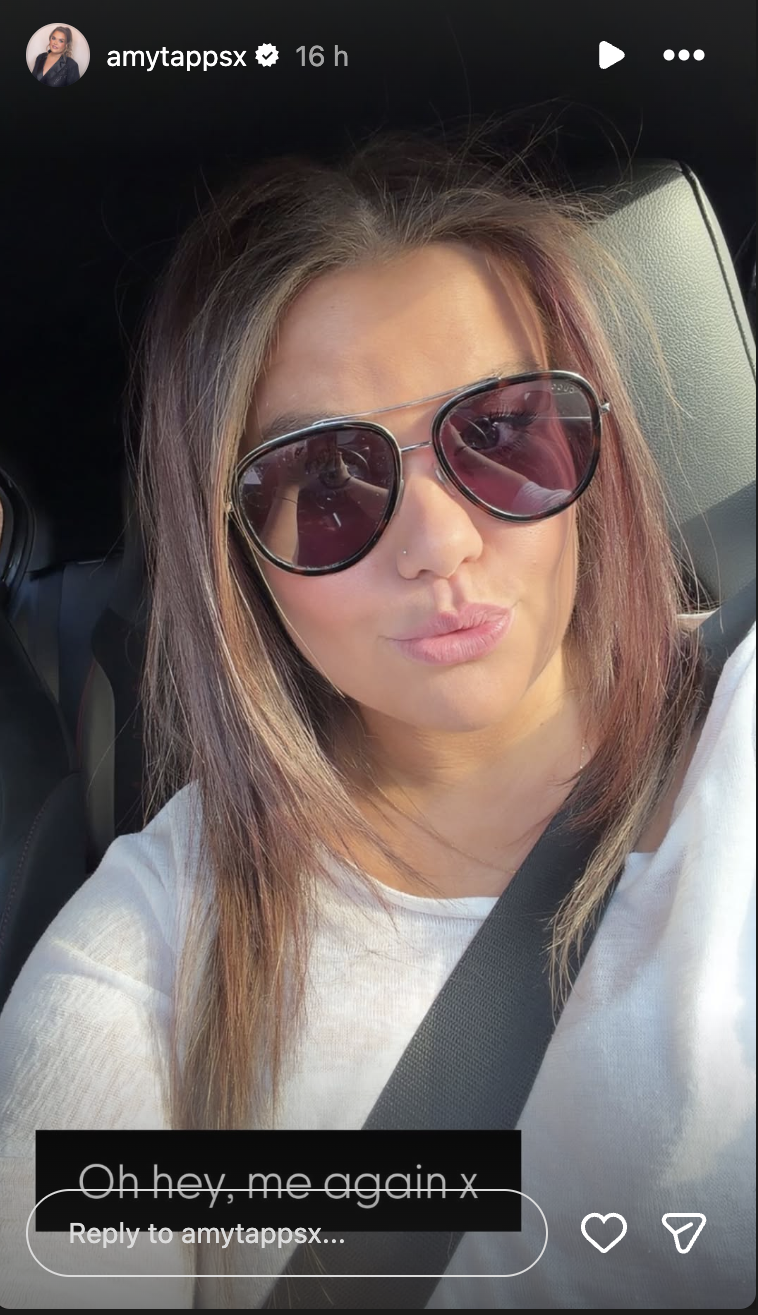 Amy Tapper posing for a selfie 