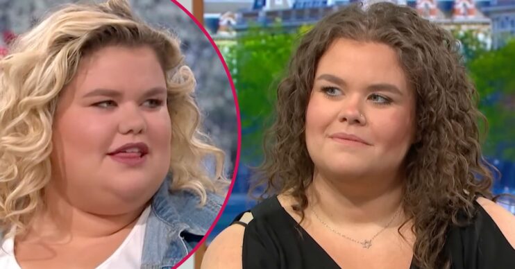 Amy Tapper in 2018 on This Morning / in 2025 on GMB