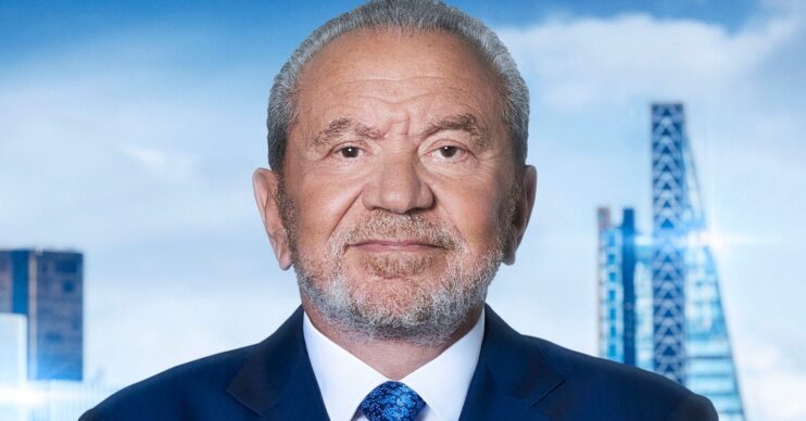 Lord Sugar smiling in The Apprentice