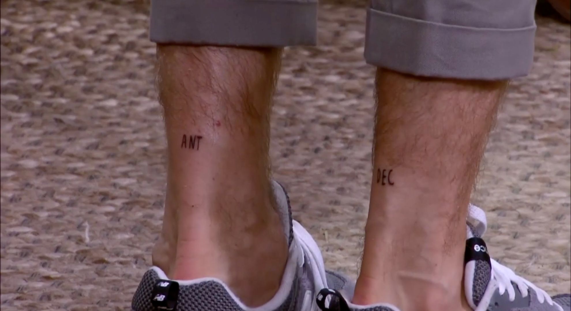 Joel Dommett's ankles