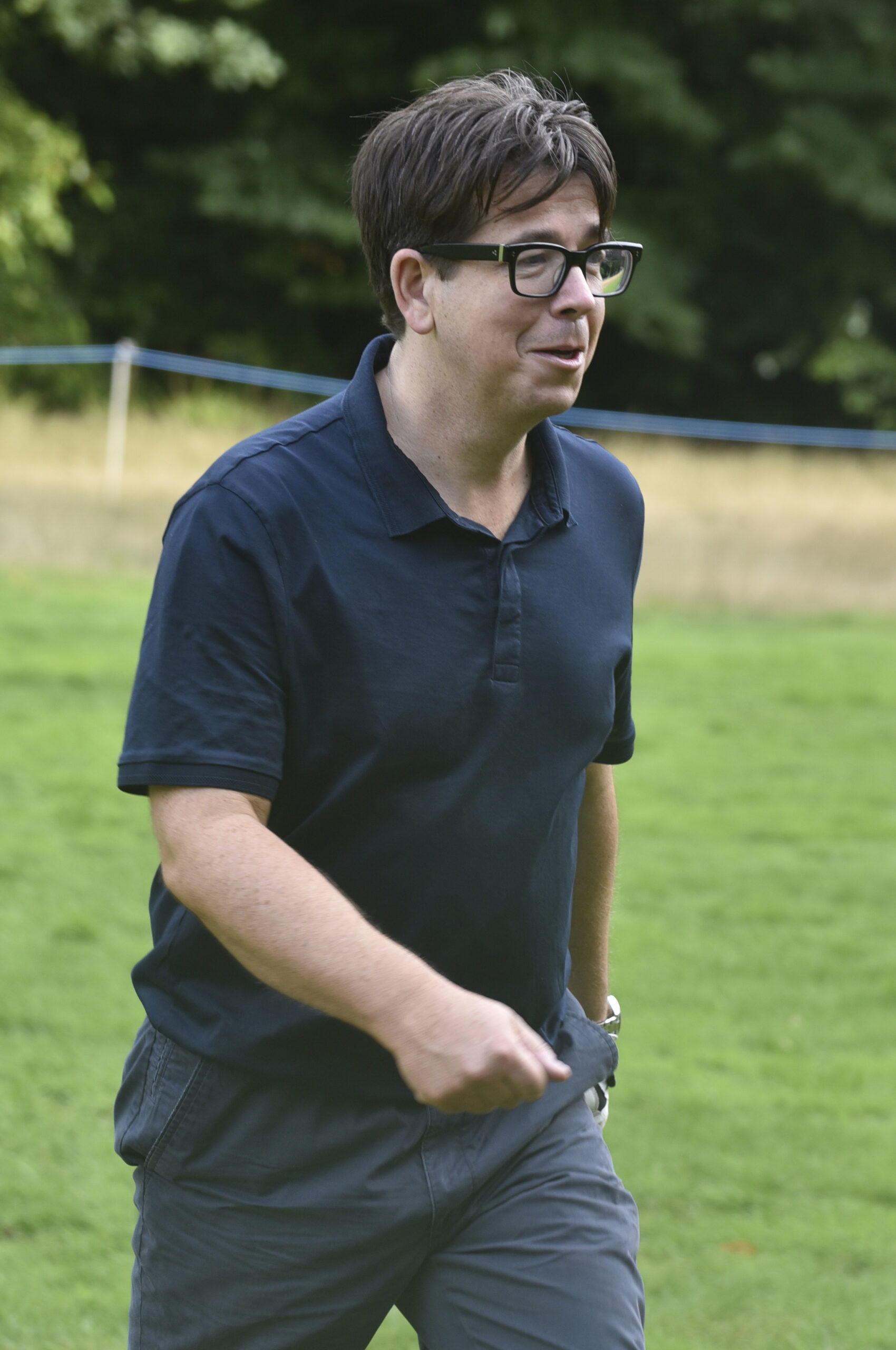 Michael McIntyre on the golf course