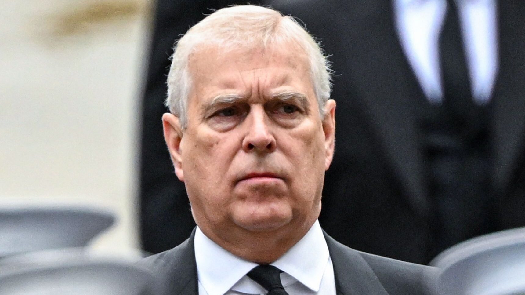 Andrew Mountbatten-Windsor frowning