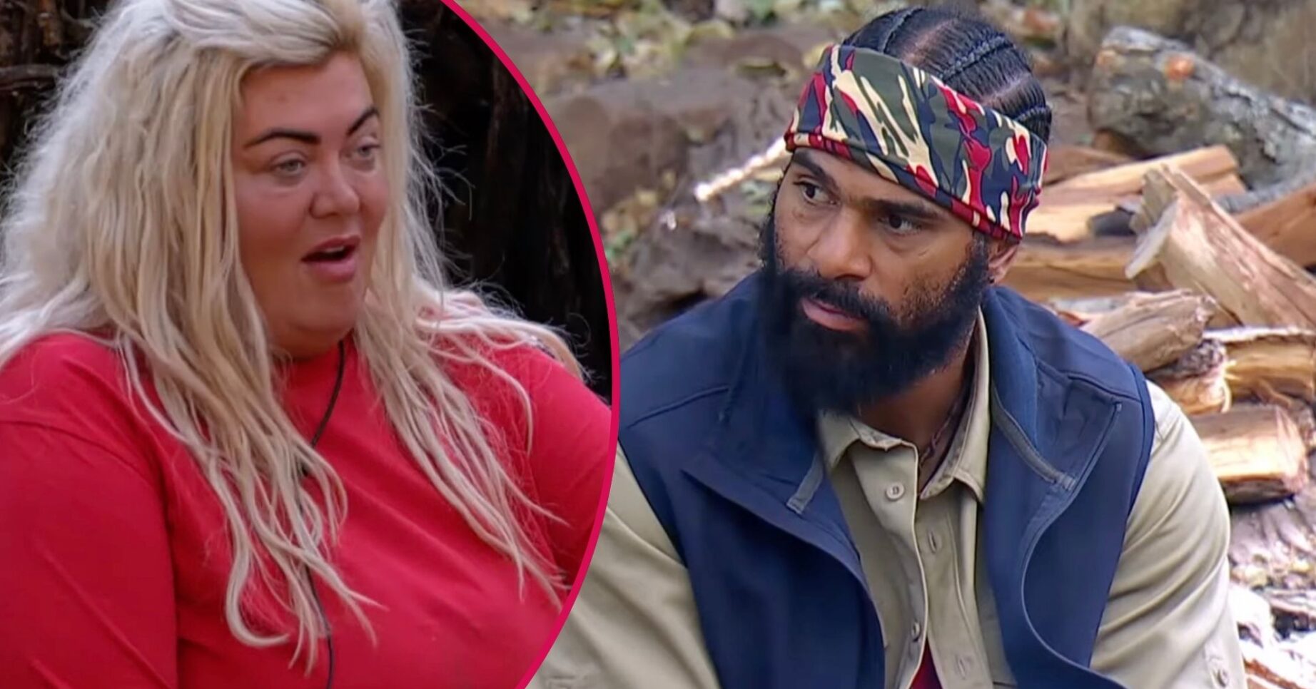 Gemma Collins and David Haye on I'm A Celebrity