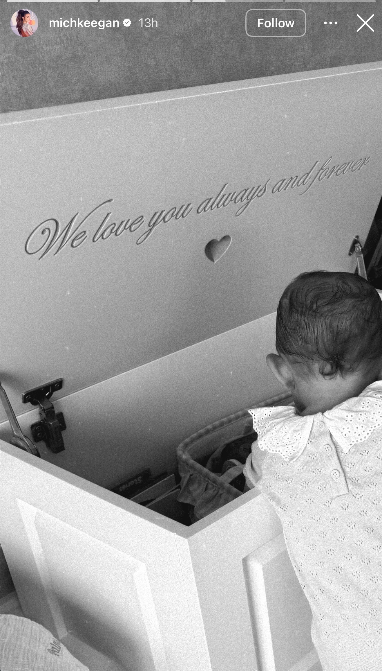 Palma in her nursery