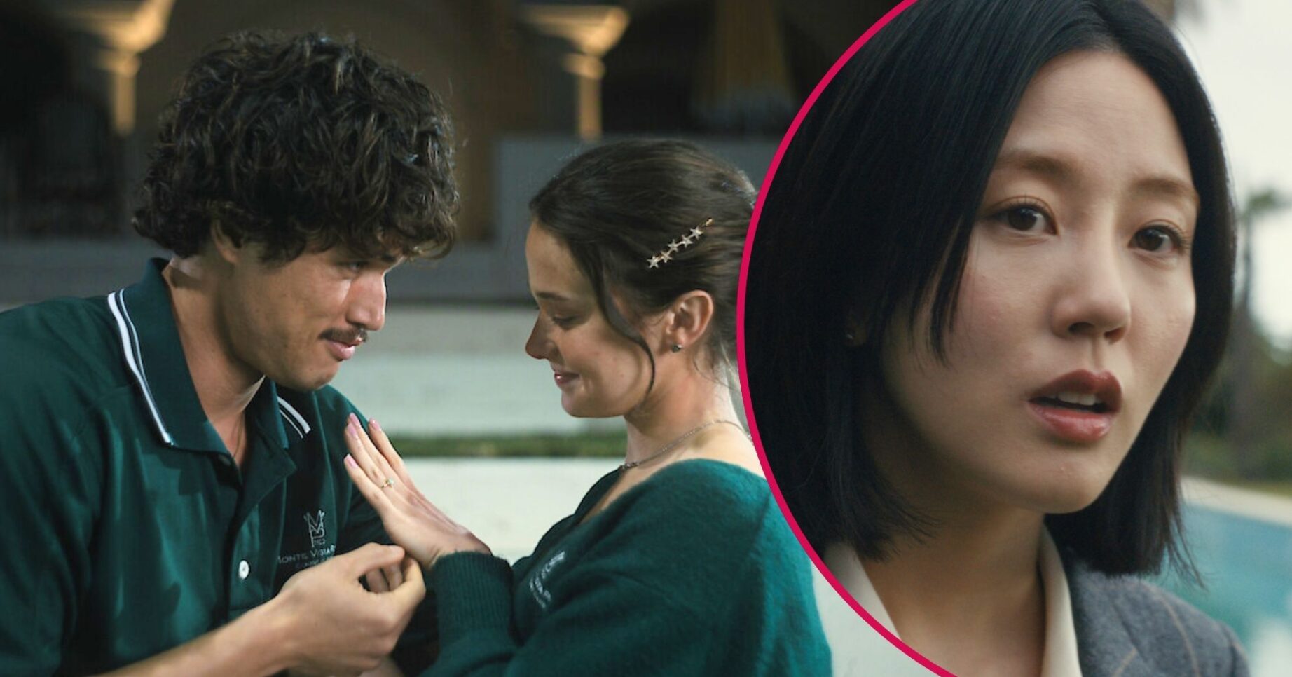 Austin and Ashley in Beef season 2 and Eunice