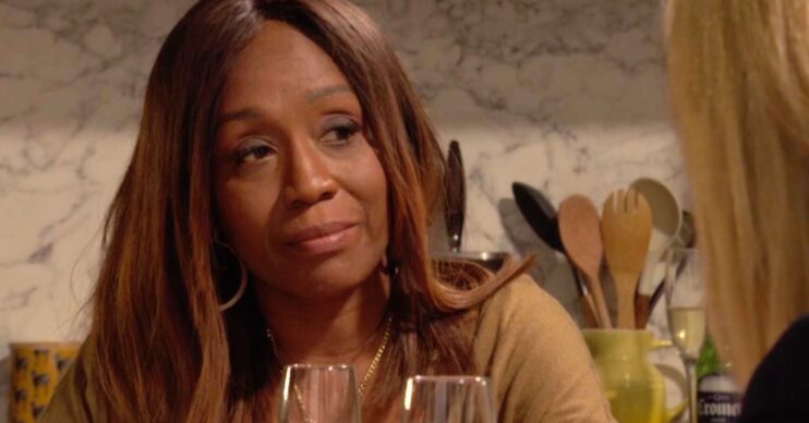 Denise looking tired in EastEnders