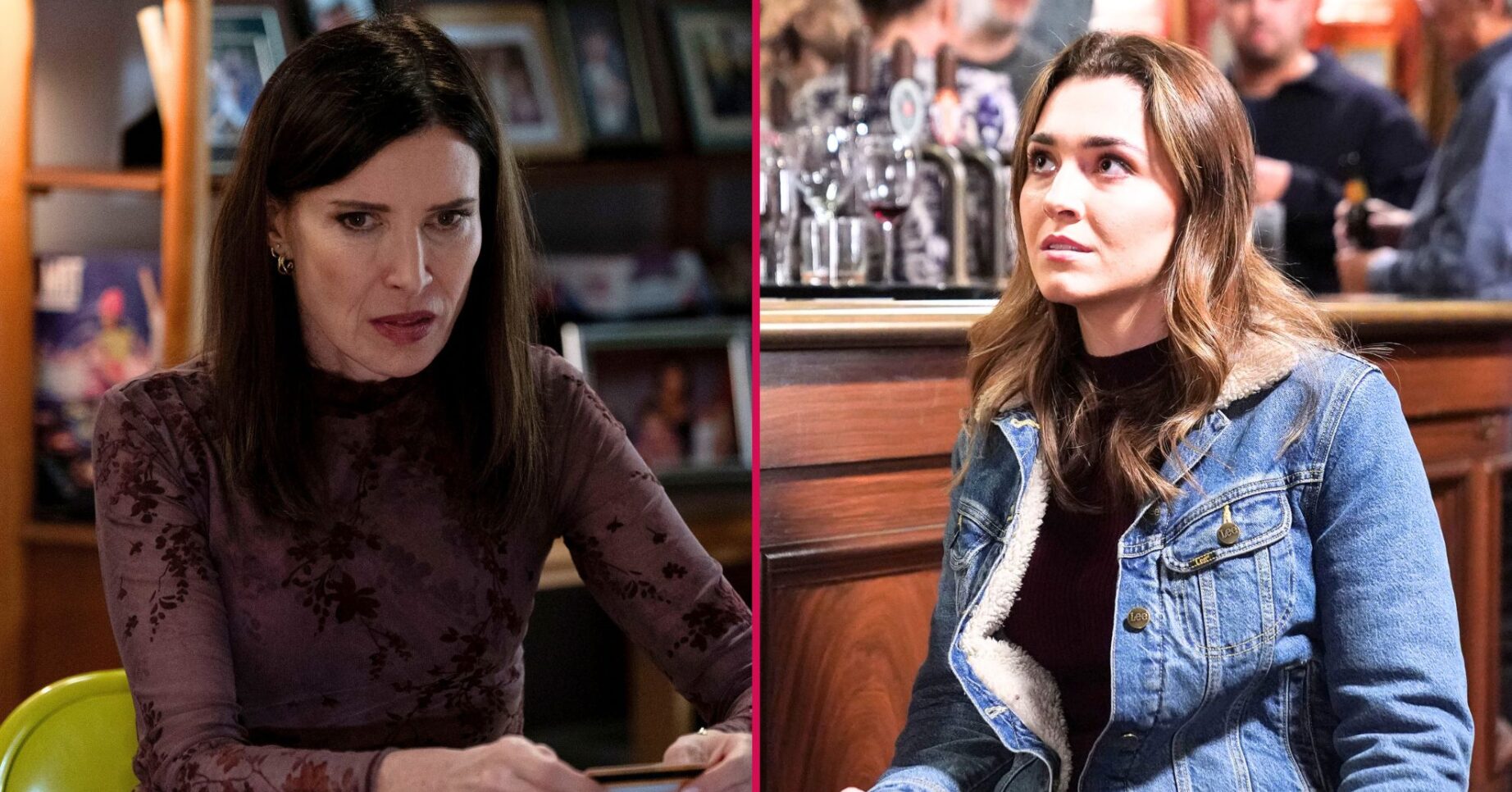 Penny and Bea split image