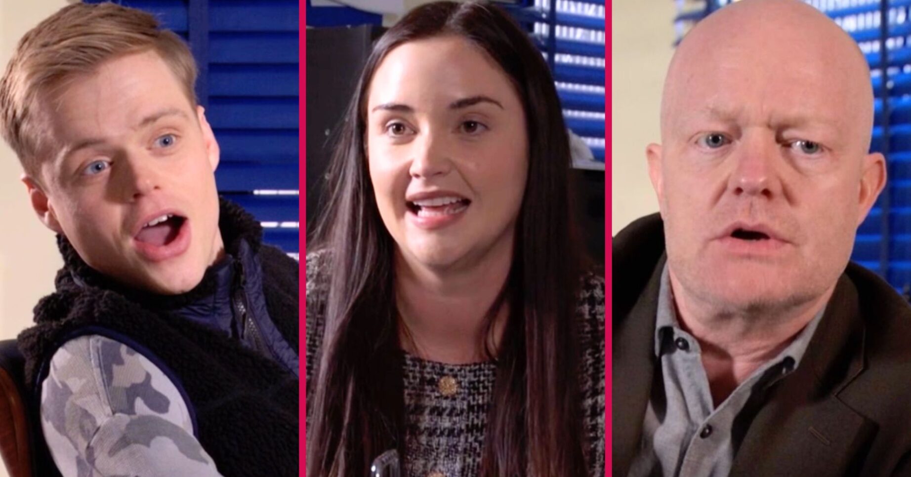 Max, Lauren and Oscar split image