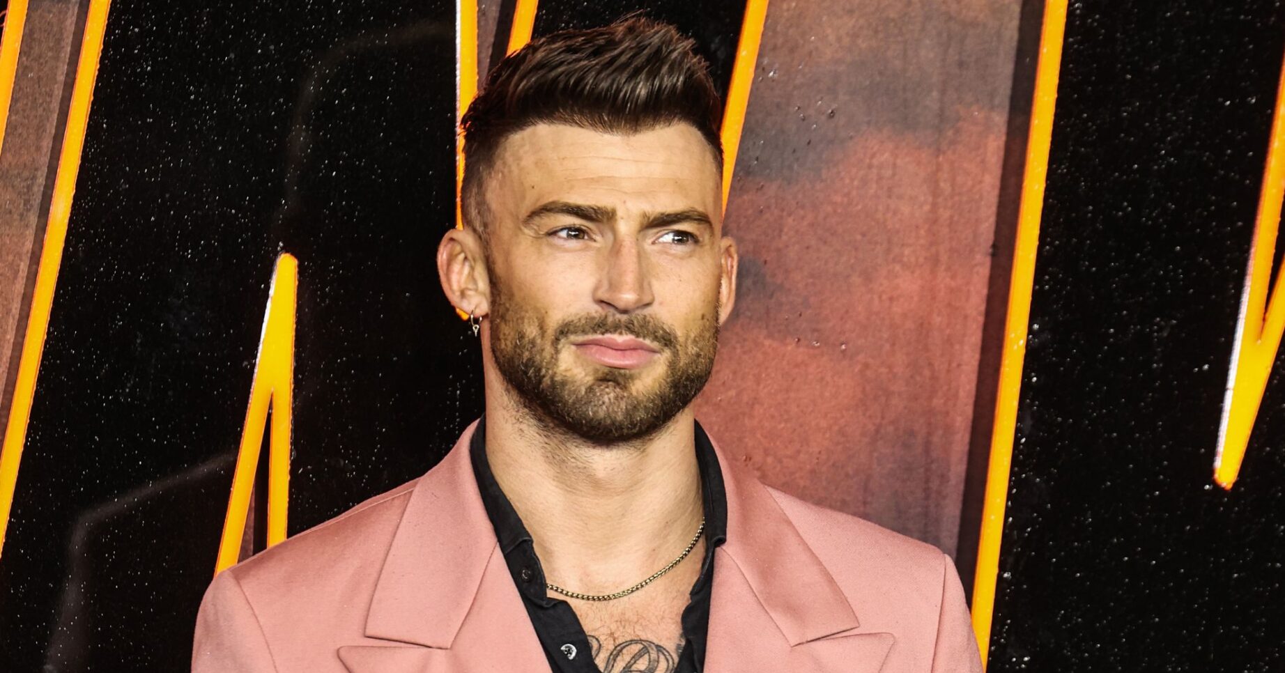 Jake Quickenden on the red carpet
