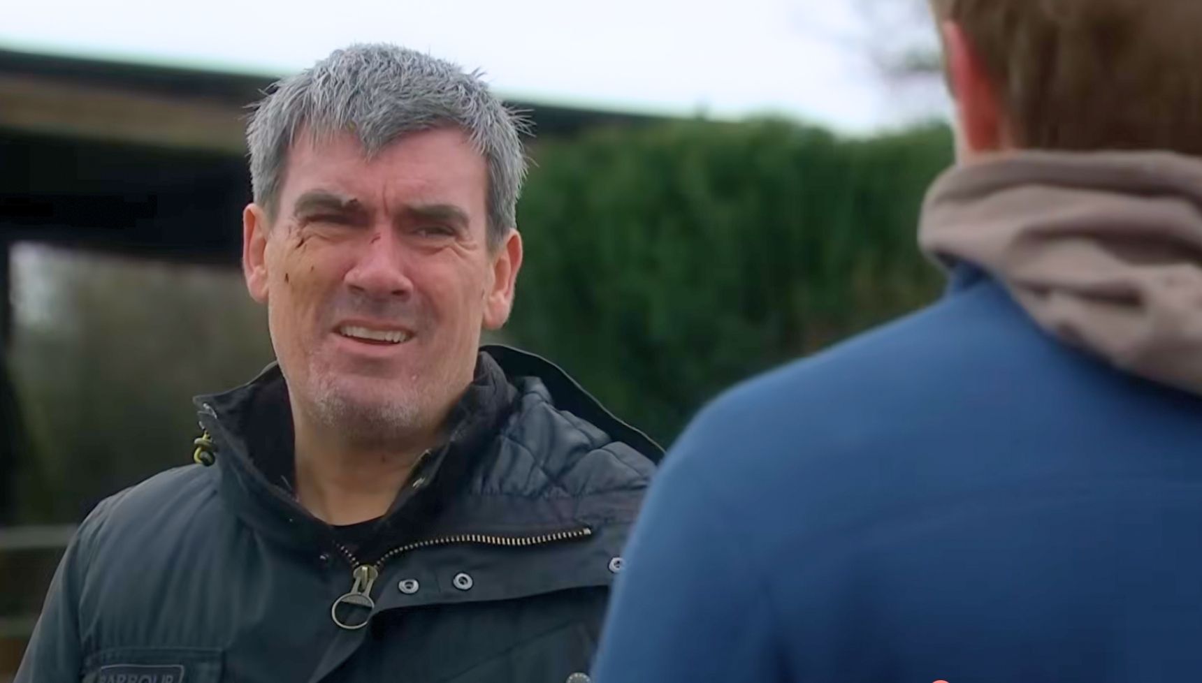 Cain was grateful to Robert who was awkward (Credit: ITV)