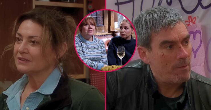 Moira, Lydia, Belle and Cain split pic (Credit: ITV)