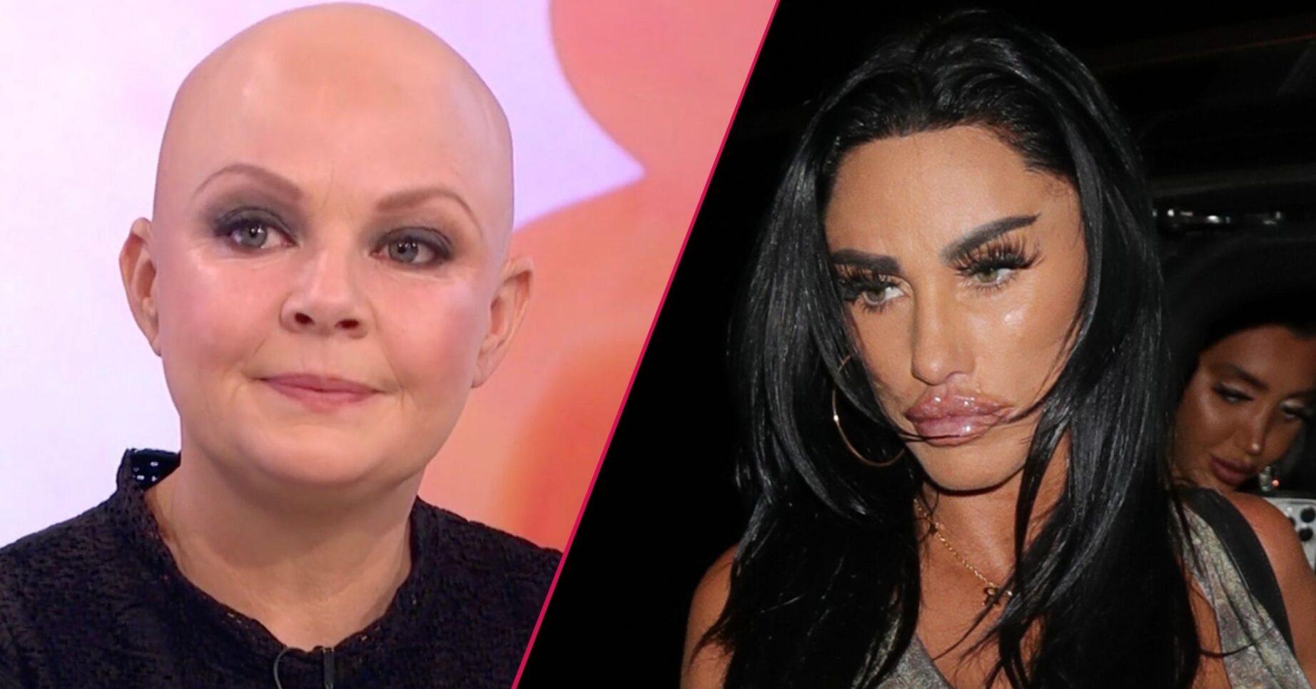 Gail Porter on Loose Women/Katie Price looking in front