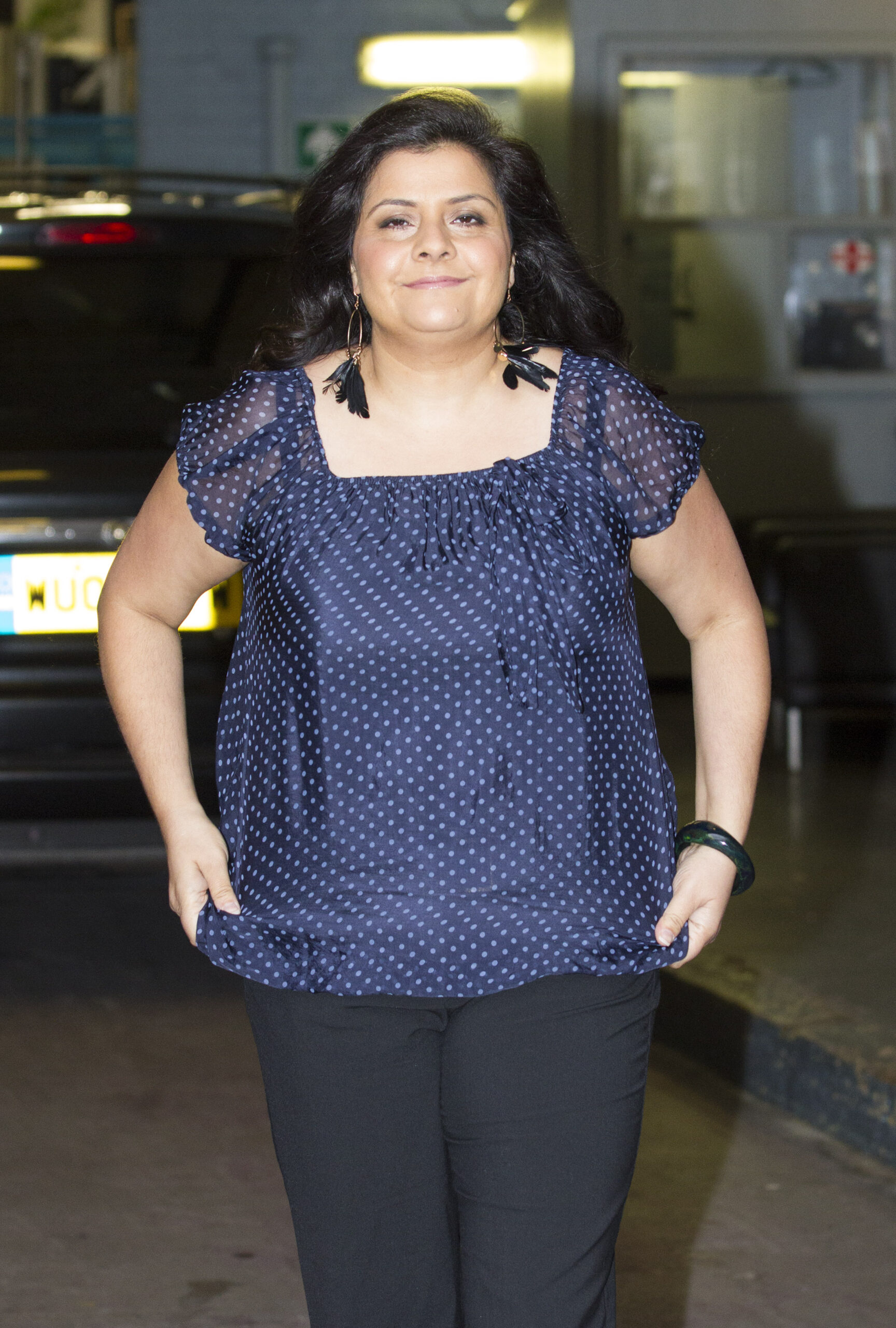 Nina Wadia looking heavier