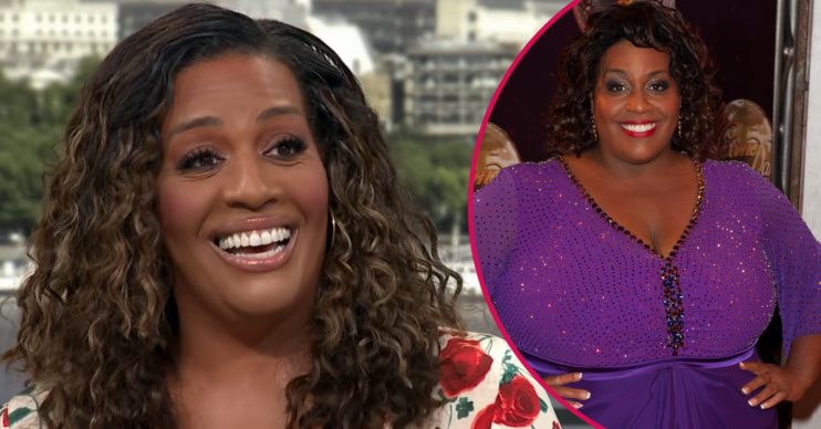 Alison Hammond on This Morning and wearing a purple dress on Strictly Come Dancing