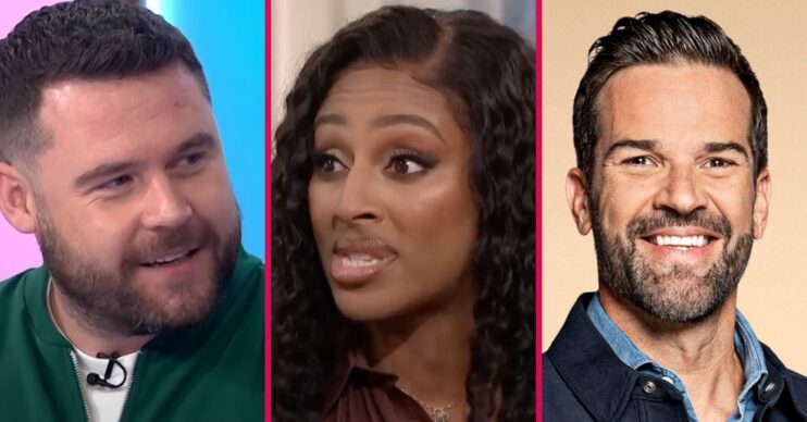 Danny Miller, Alexandra Burke and Gethin Jones