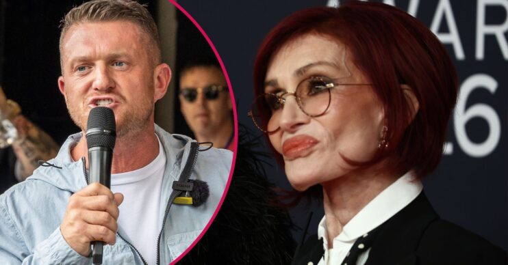 Tommy Robinson and Sharon Osbourne