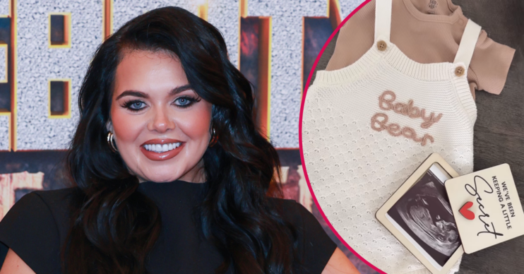 Scarlett Moffatt and her baby scan
