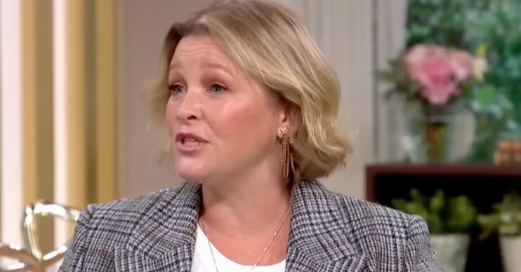 Joanna Page on This Morning sofa