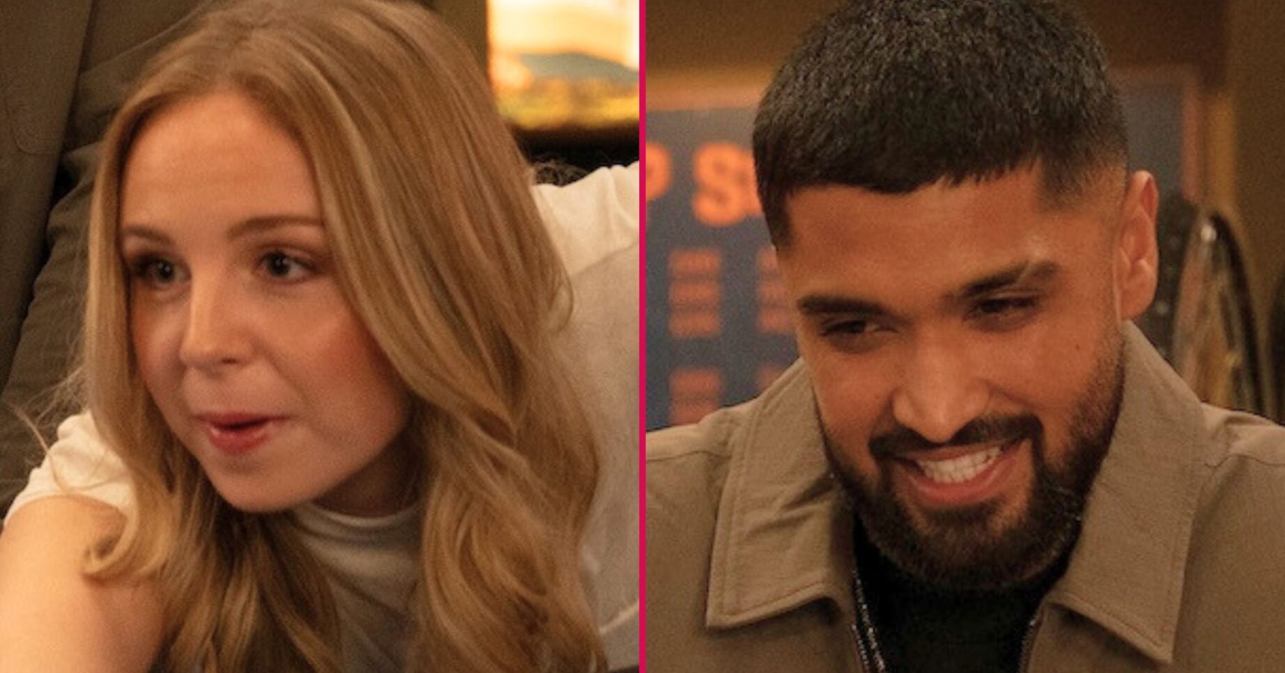 Belle and Kammy in Emmerdale smiling (Credit: ITV)