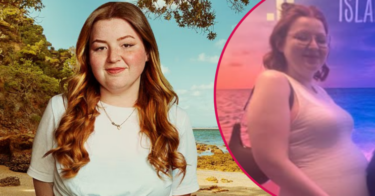 Holly on Virgin Island and with her baby bump