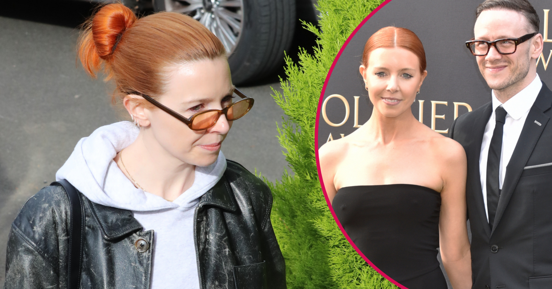 Stacey Dooley in sunglasses and with Kevin Clifton