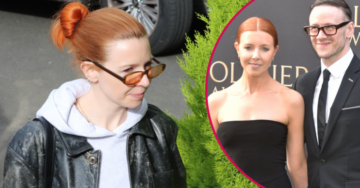 Stacey Dooley in sunglasses and with Kevin Clifton